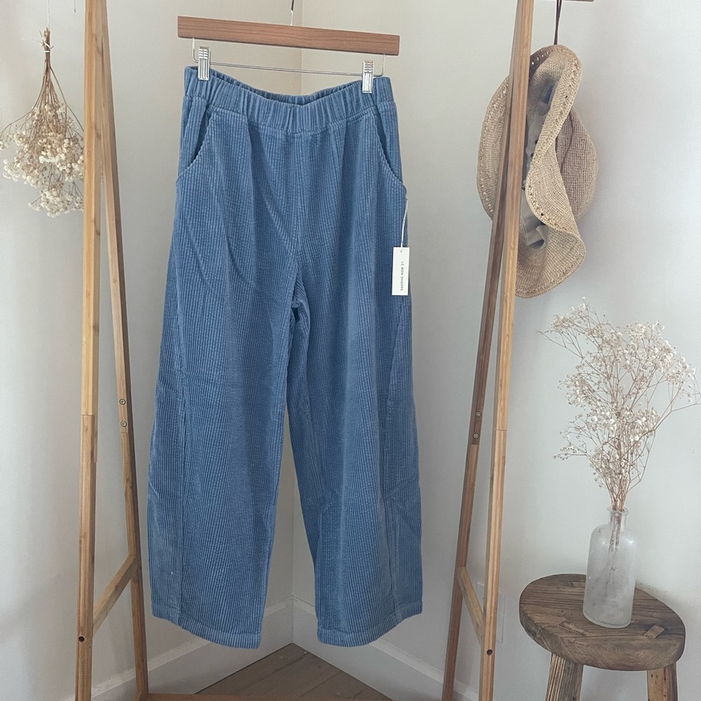 Le Bon Shoppe ~ Soft Corduroy Arc Pant (Blue)